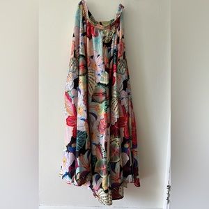 Christian Siriano floral maxi skirt